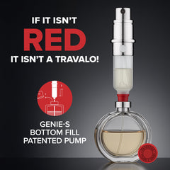 Travalo Classic HD in-use fill demonstrates easy refill process on the move.