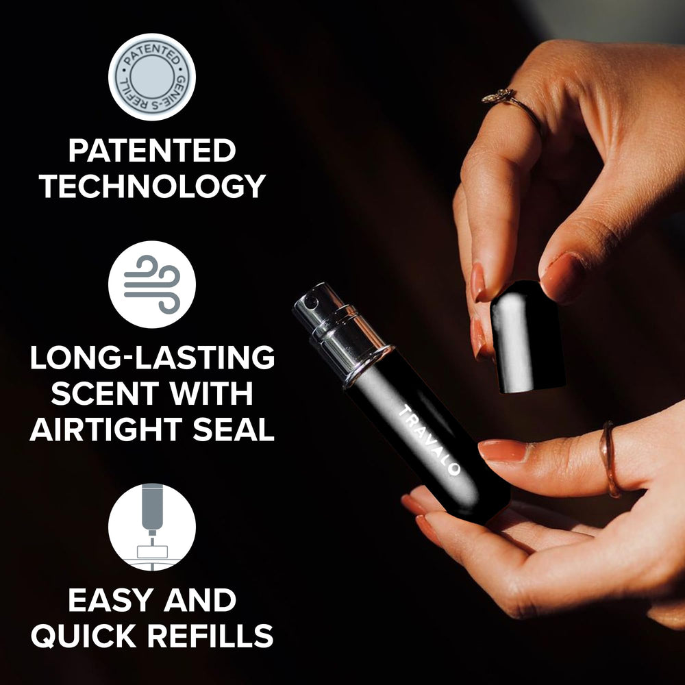 Travalo Classic HD side-angled view highlights compact silhouette for easy packing.