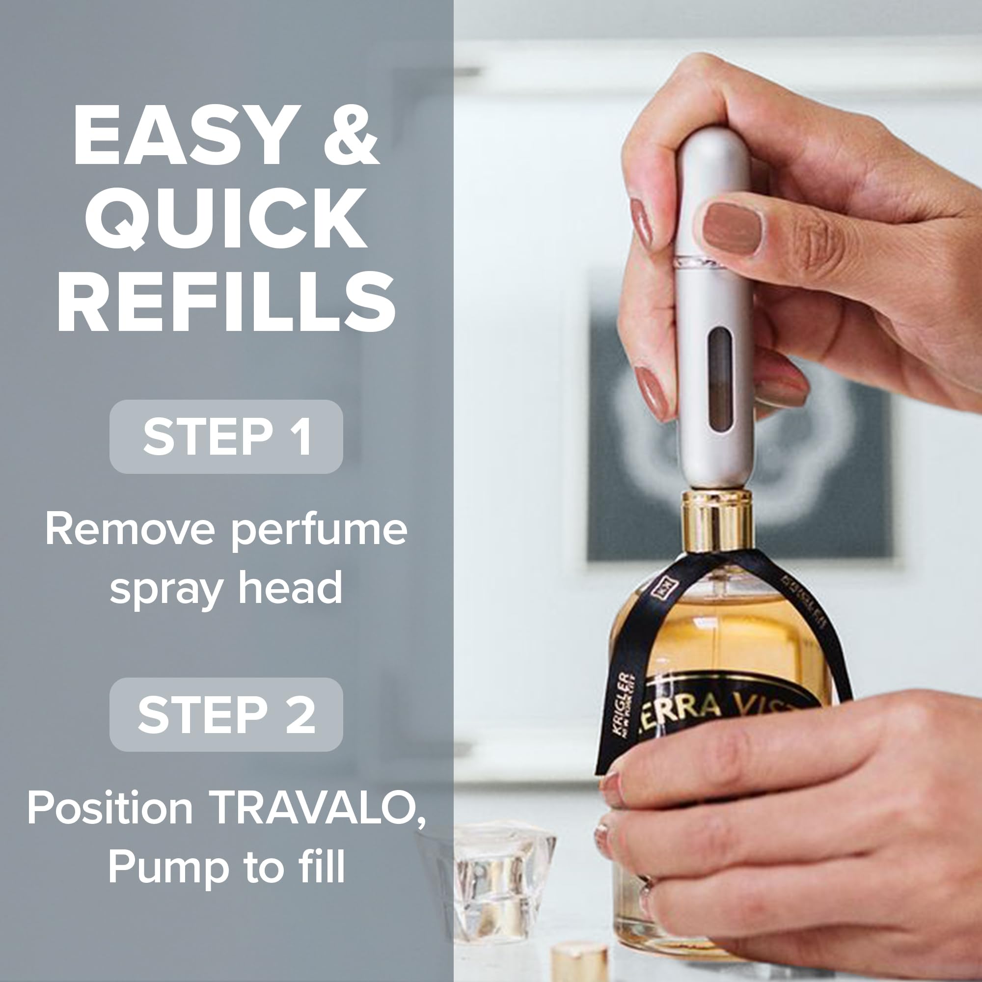 Travalo Classic HD pump sprayer detail demonstrates precise dispensing.