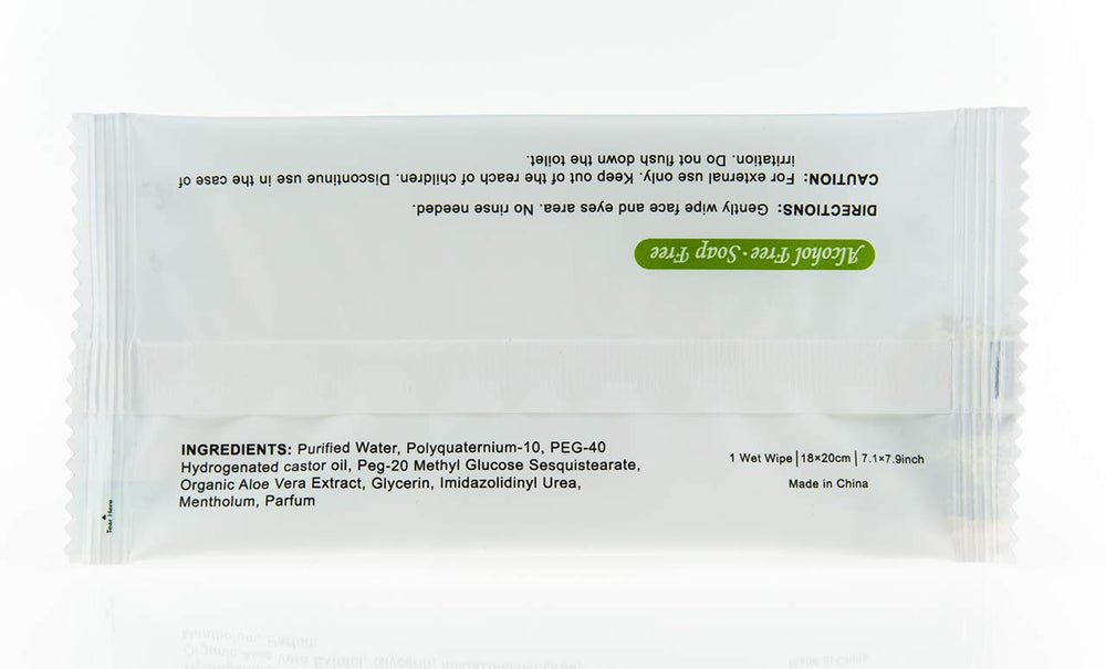 Travel Well travel essentials wipes on-the-go for quick facial cleansing.