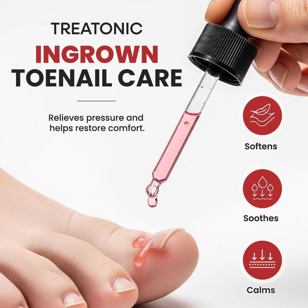Treatonic drops application wipe-clean area demonstrating clean, controlled usage.