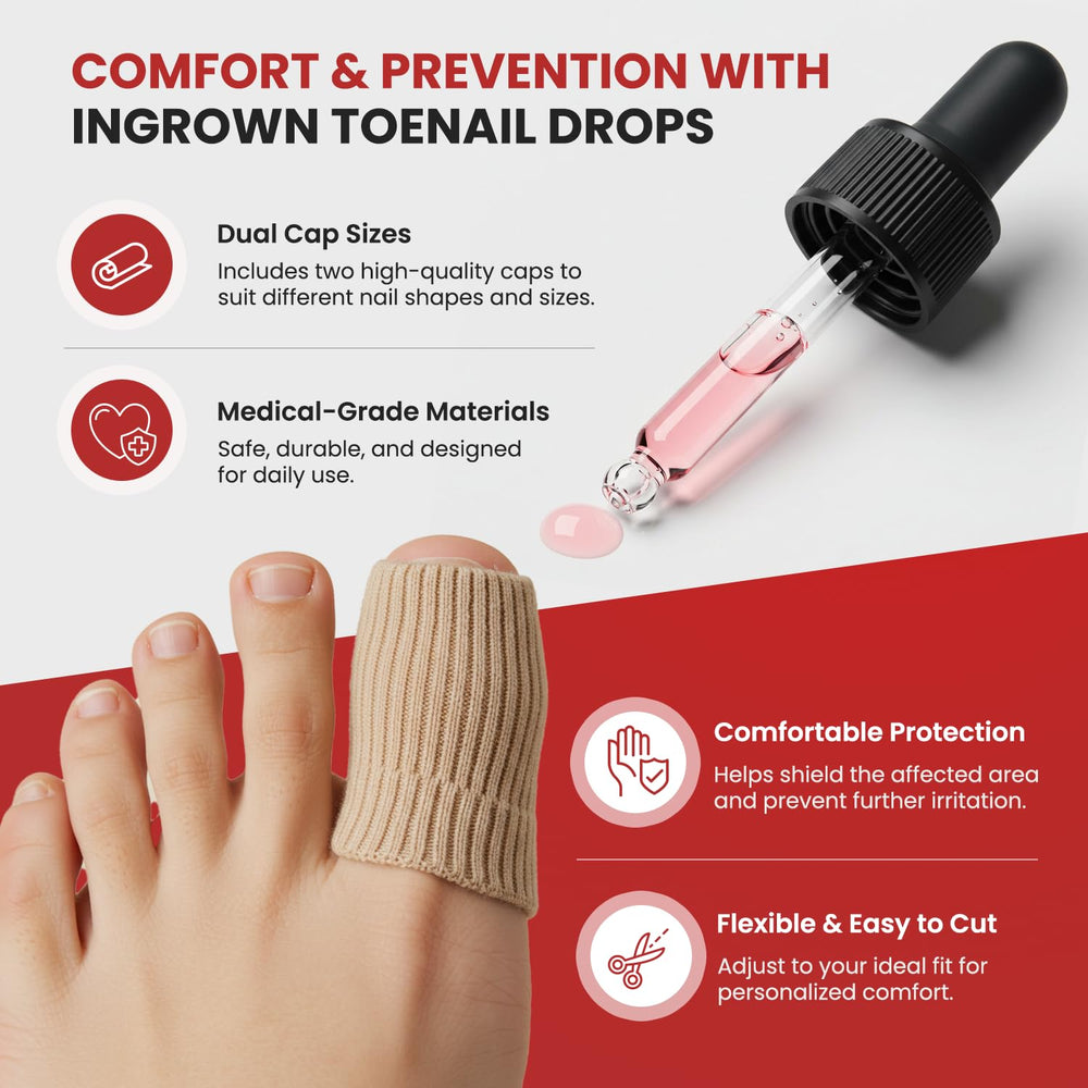 Treatonic silicone gel toe caps close-up highlighting protection from irritation during walking.