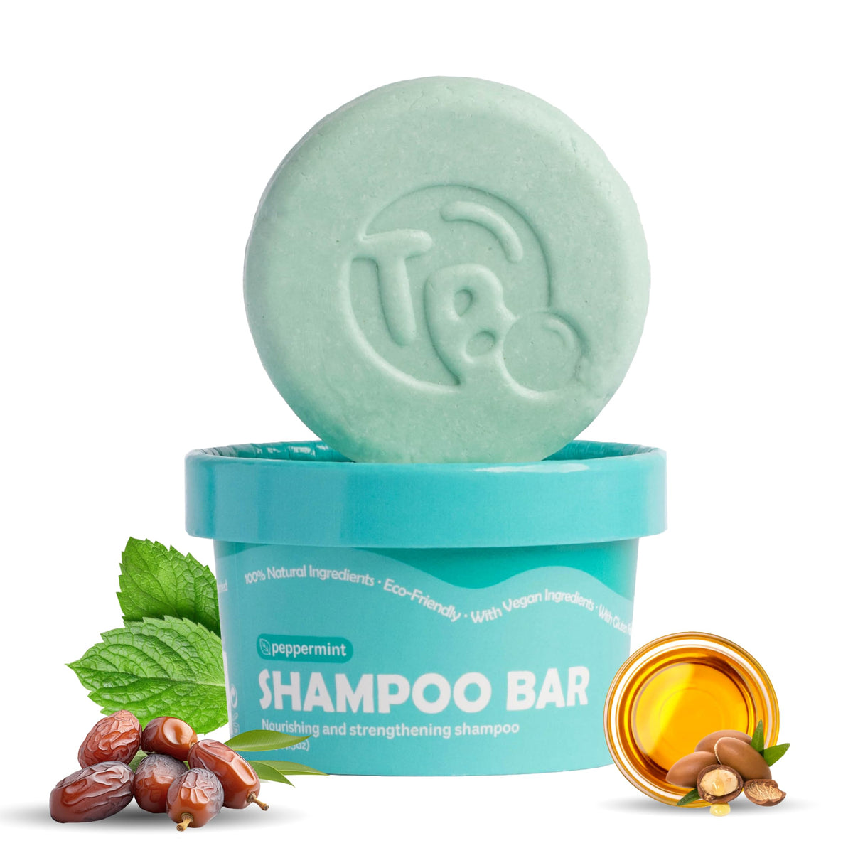 Tree Bottle castor oil biotin shampoo bar pour demonstrates scalp nourishment and volume