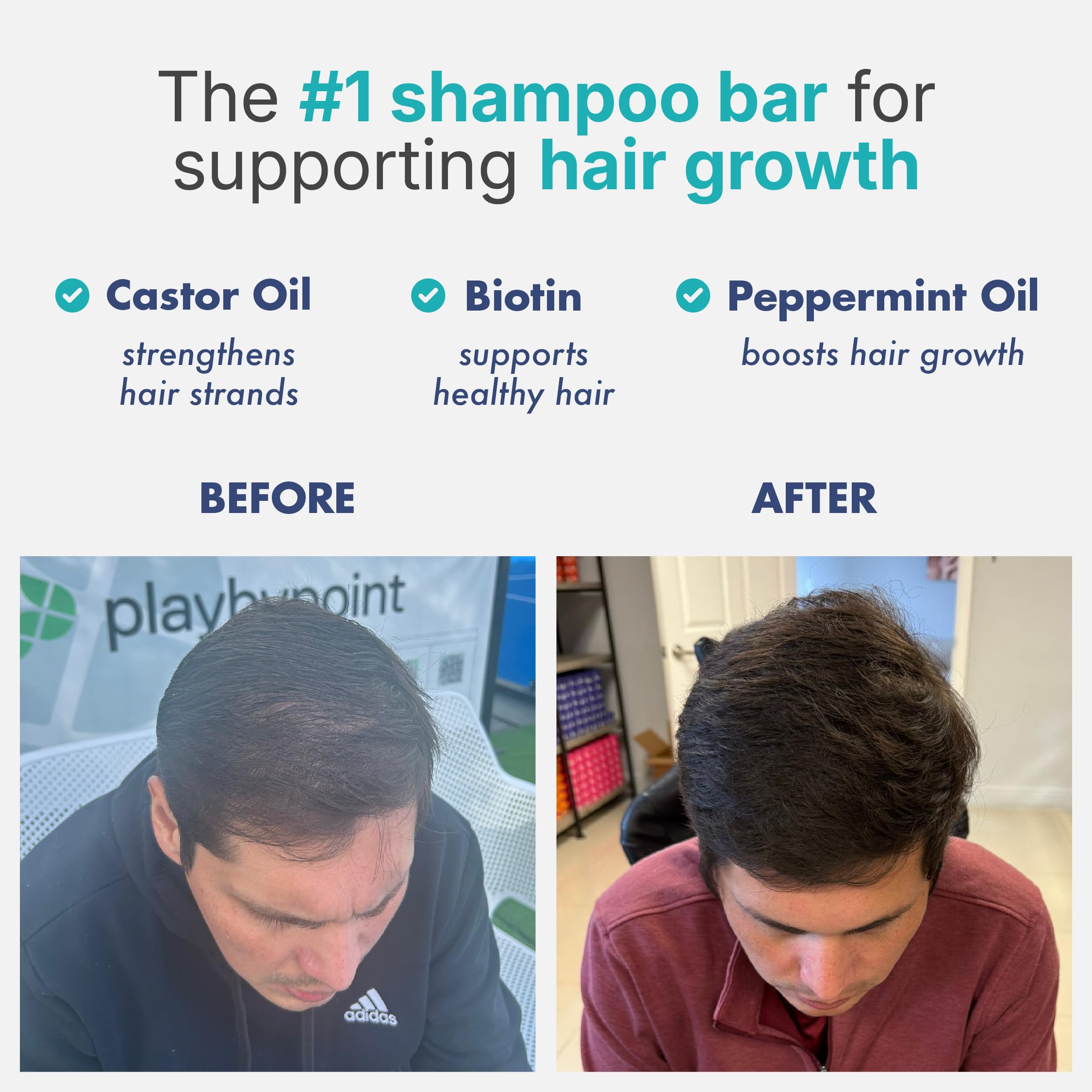 Tree Bottle shampoo bar soothing-lather scene suggests gentle cleansing for all hair types
