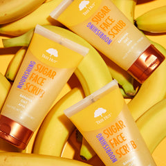 Tree Hut Nourishing Banana & Oat Face Scrub banana slices—moisture balance through vitamin A.