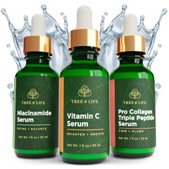 Tree of Life Beauty Vitamin C serum bottle promotes brightness and radiant skin