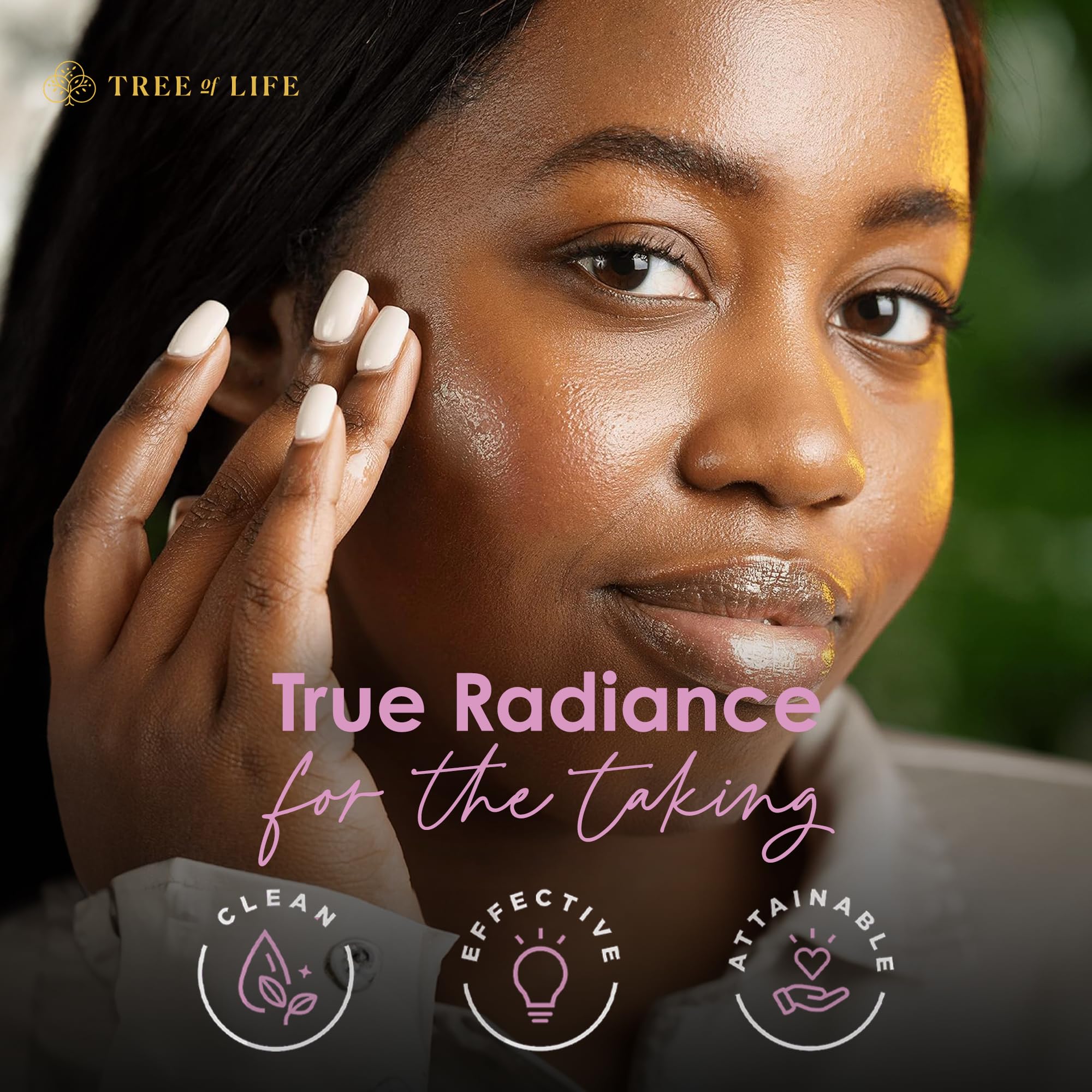 Tree of Life Beauty cruelty-free emblem indicating ethical skincare