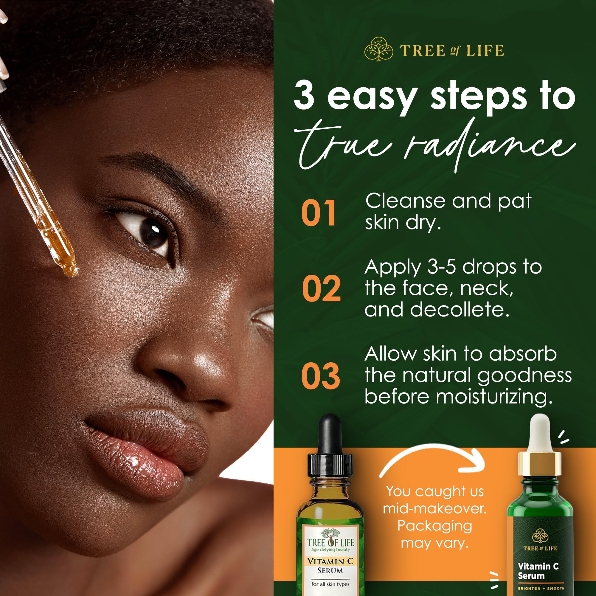 Tree of Life Beauty Dermatologist-tested stamp signifies trusted skincare.