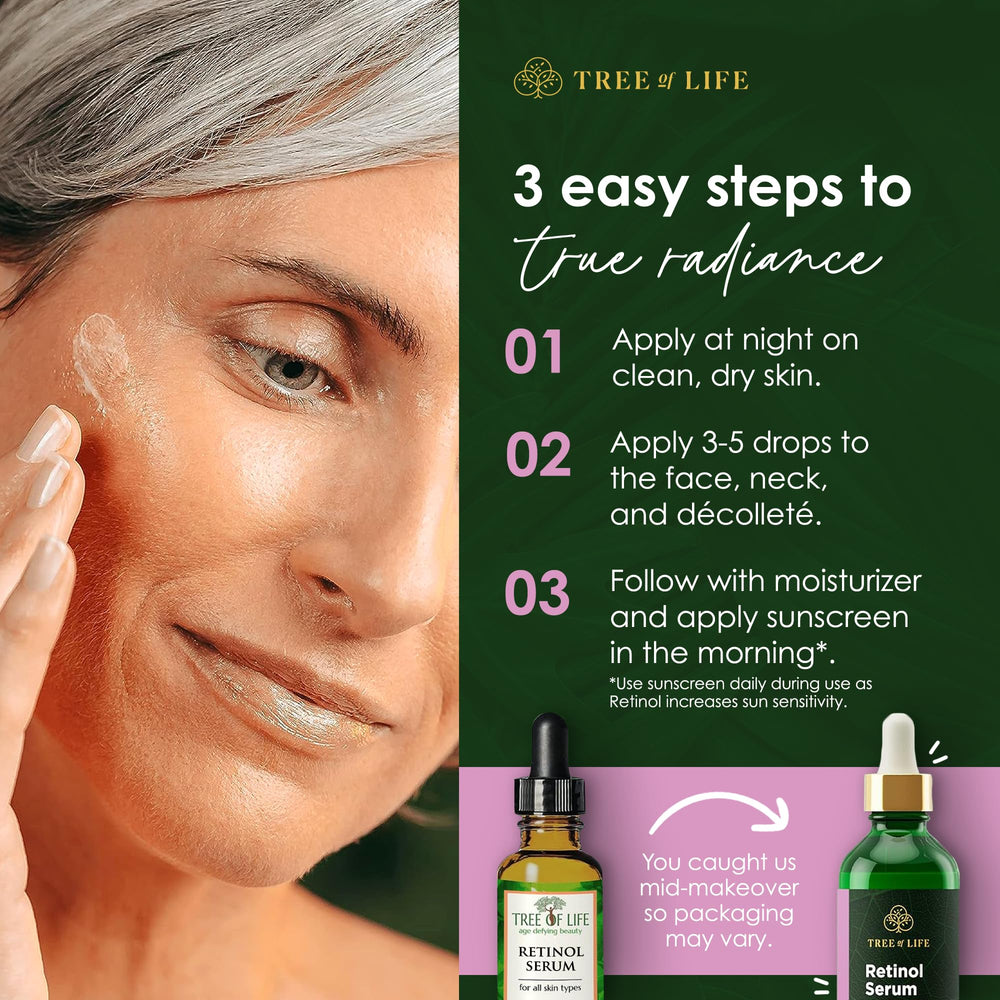 Tree of Life Beauty Fast-absorbing serum close-up for quick use.