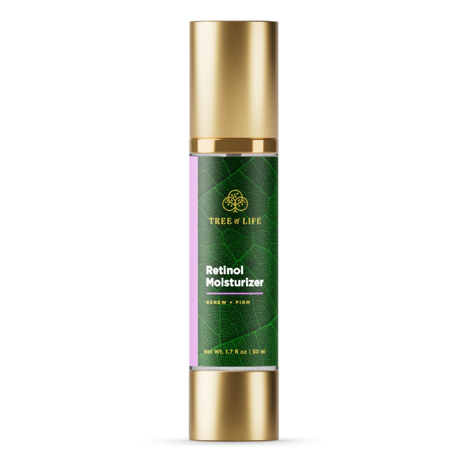 Tree of Life Beauty Moisturizer pump closeup for precise, clean dispensing.
