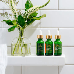 Tree of Life Beauty Niacinamide serum pump supports moisture and barrier comfort
