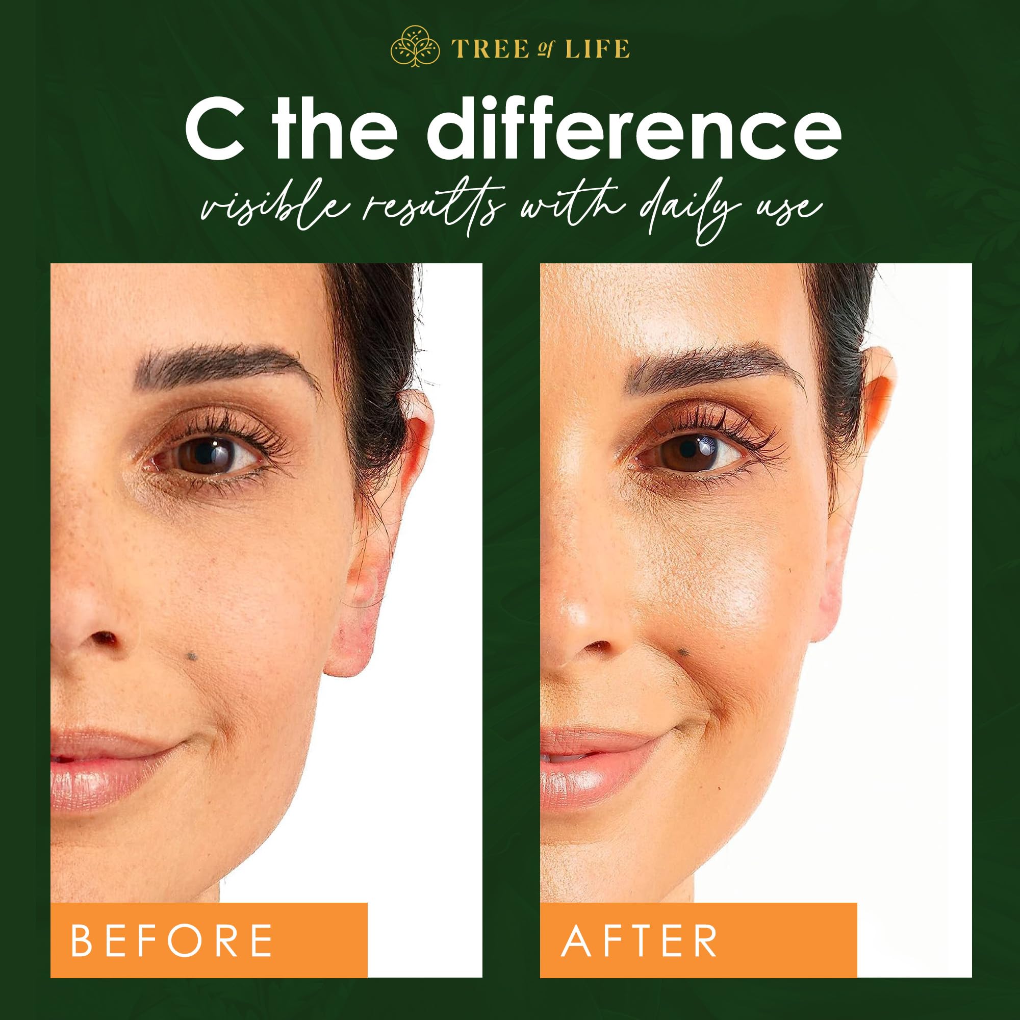 Tree of Life Beauty serum texture closeup shows lightweight, non-greasy feel