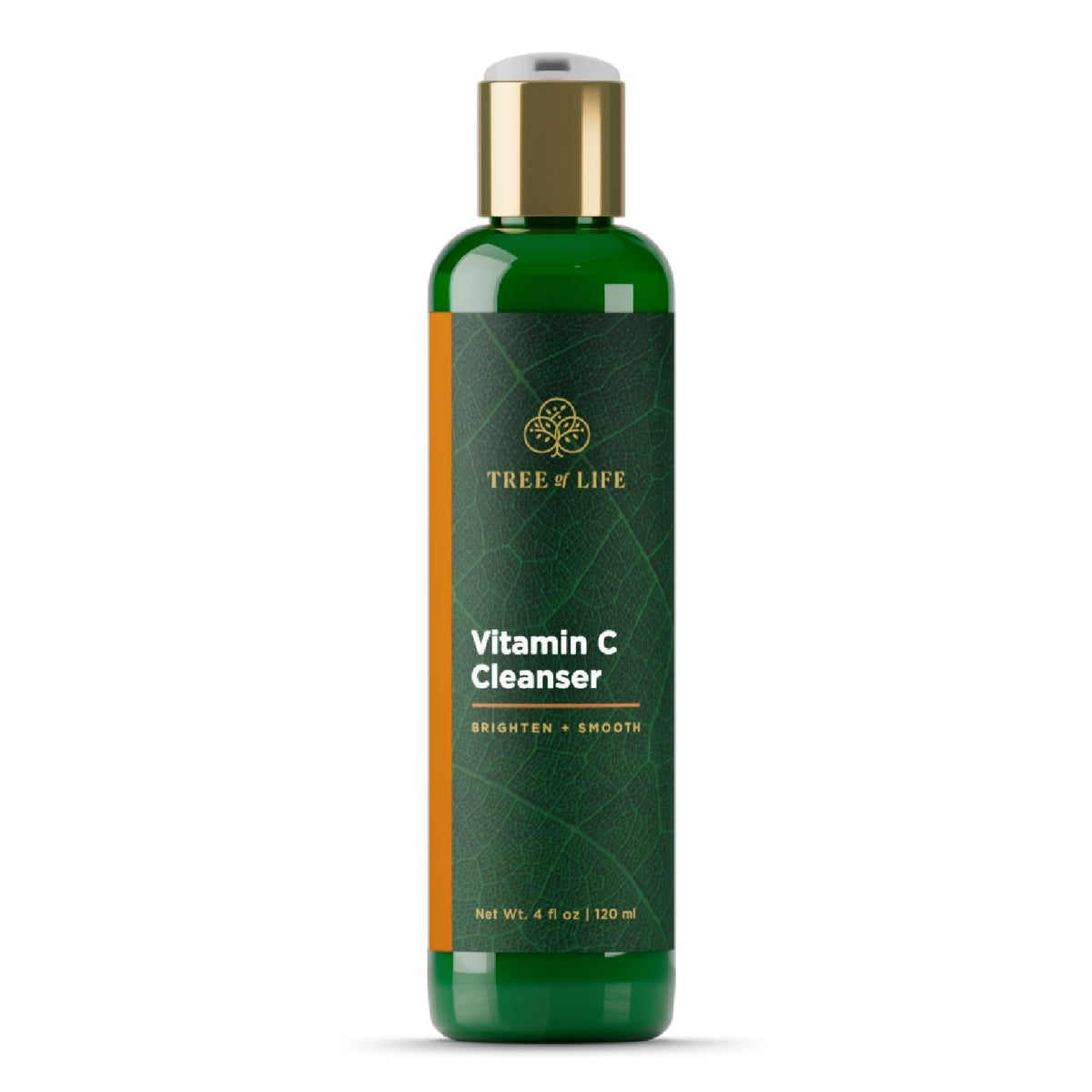 Tree of Life Beauty Vitamin C Brightening Cleanser bottle pour promotes a refreshing cleanse