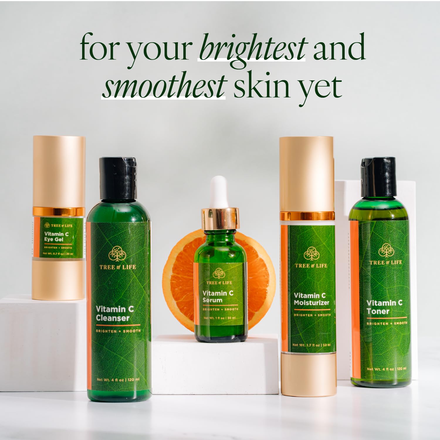 Tree of Life Beauty Vitamin C Toner sweeps away oil and residue for refreshed skin.