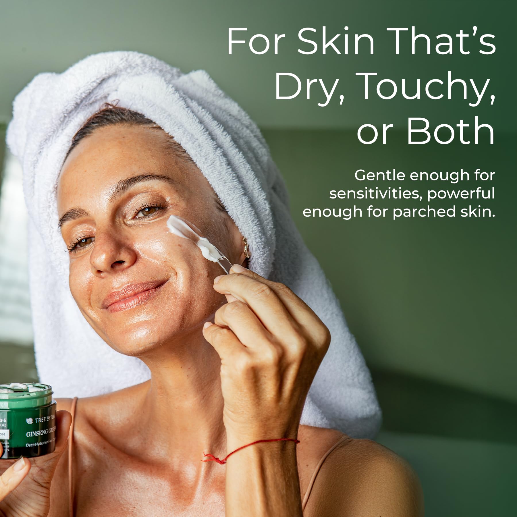 Tree to Tub Hydrating Face Moisturizer bottle-pump-action promotes easy, mess-free daily hydration.
