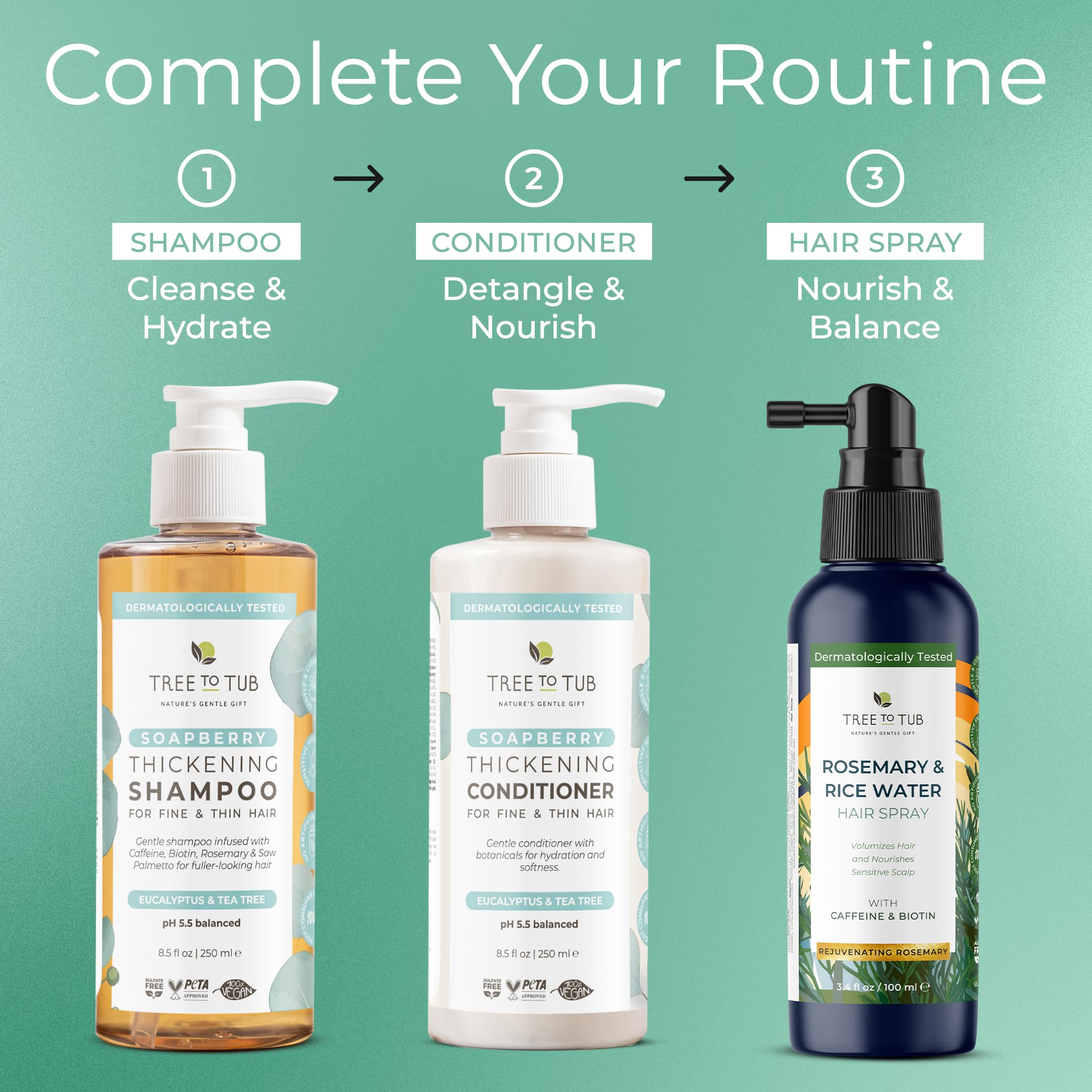Tree To Tub natural soapberry extract image emphasizes gentle cleansing