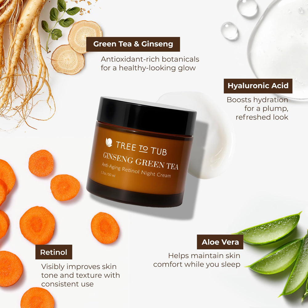 Tree to Tub organic aloe vera image signals soothing hydration for sensitive skin.