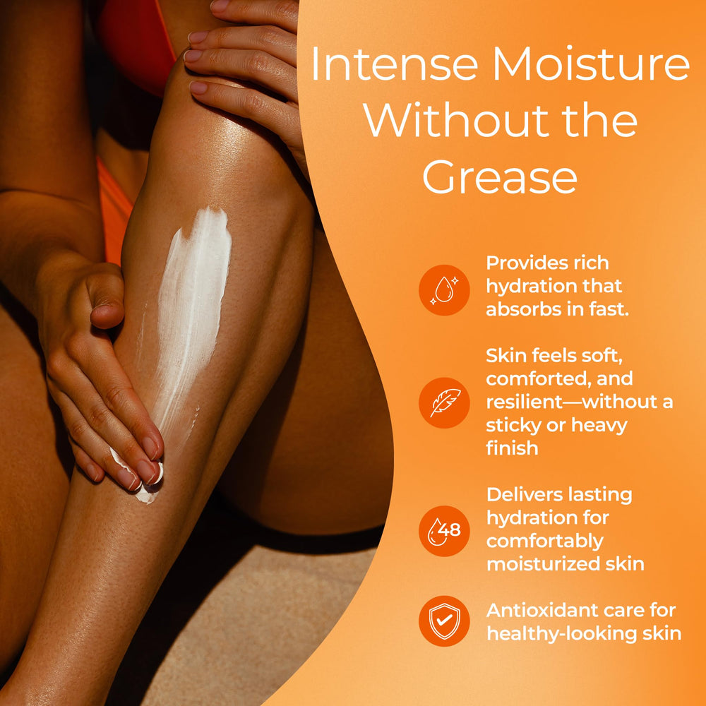 Tree to Tub Shea Body Butter hands-balm application showing quick hydration.