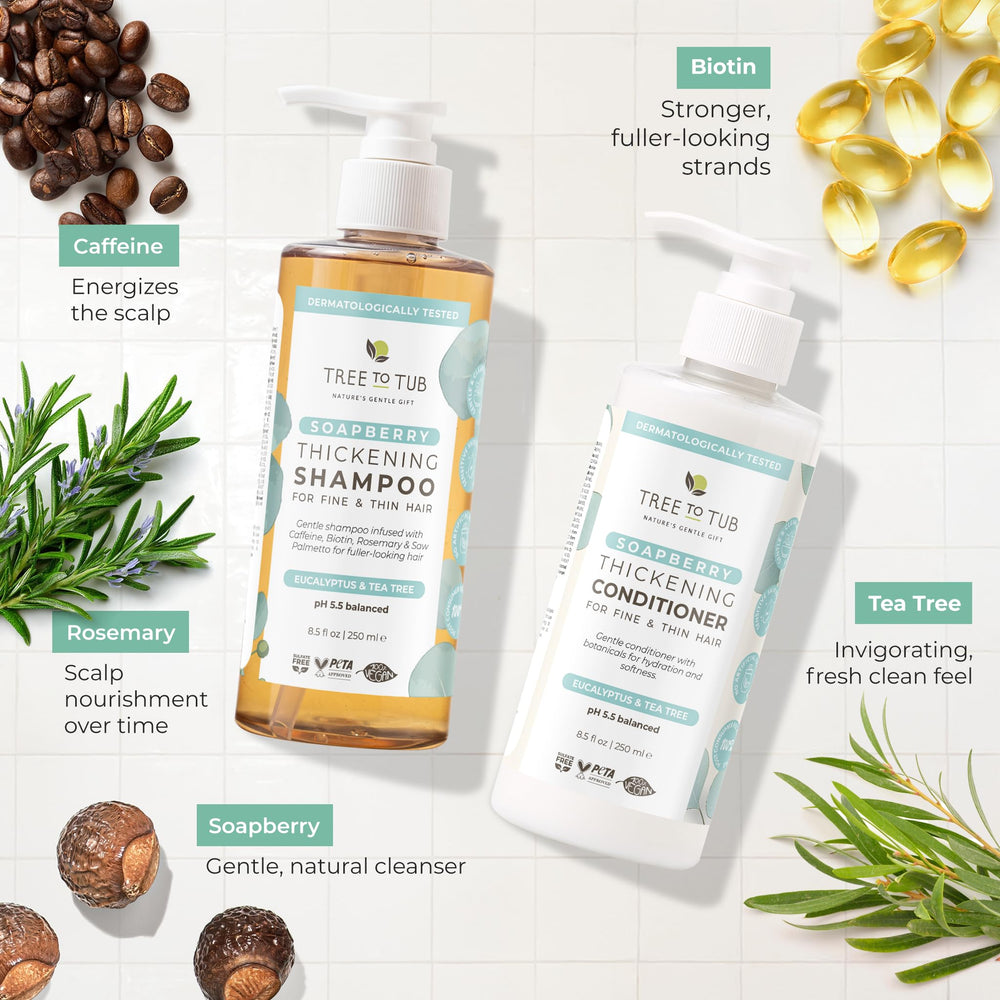 Tree To Tub sulfate-free shampoo foam gently cleanses hair