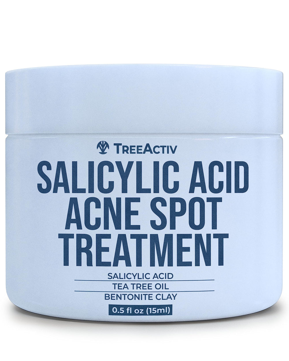 TreeActiv Invisible Acne Spot Cream bottle with clear-drying formula.