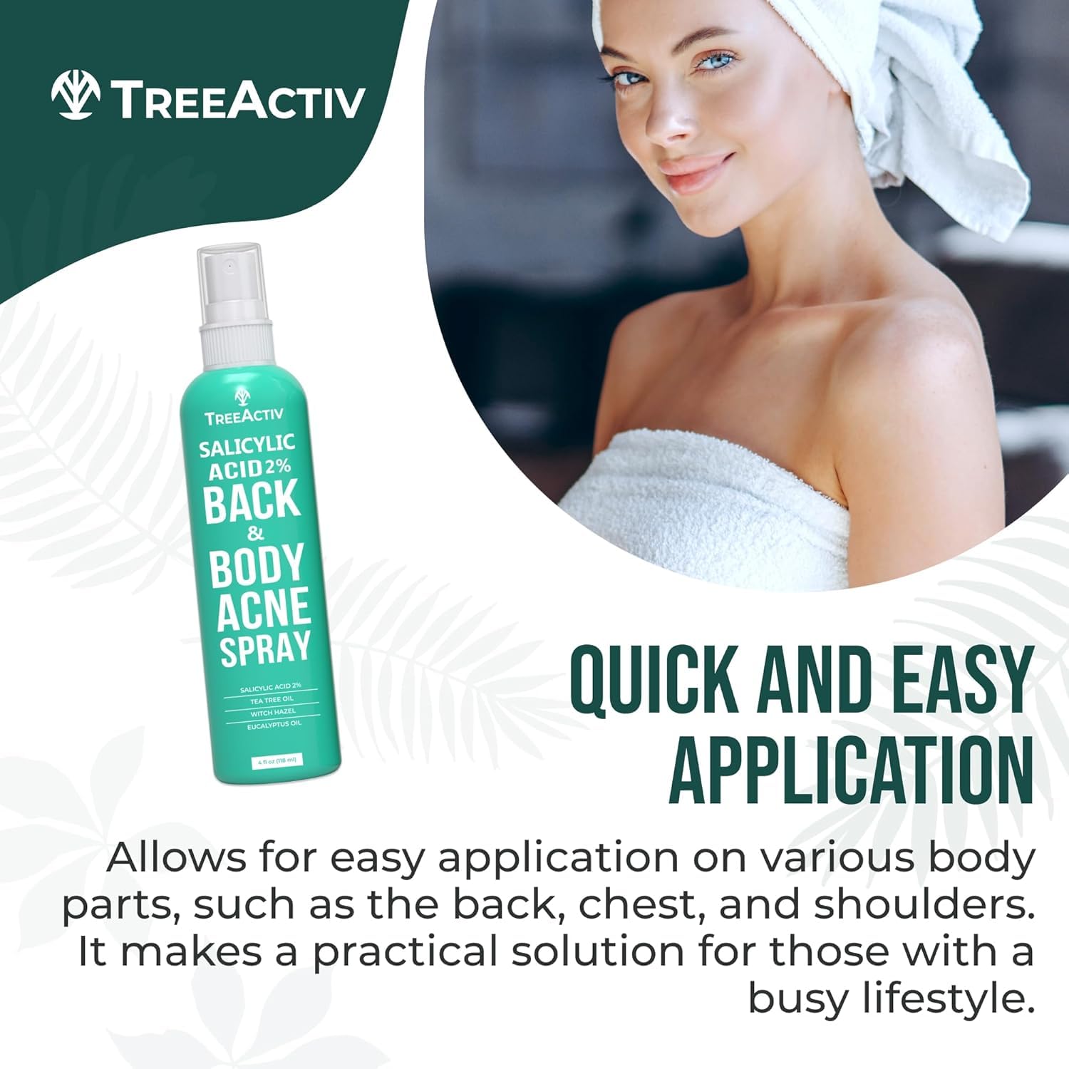 TreeActiv salicylic acid 2 percent formula promotes clearer skin with gentle exfoliation.
