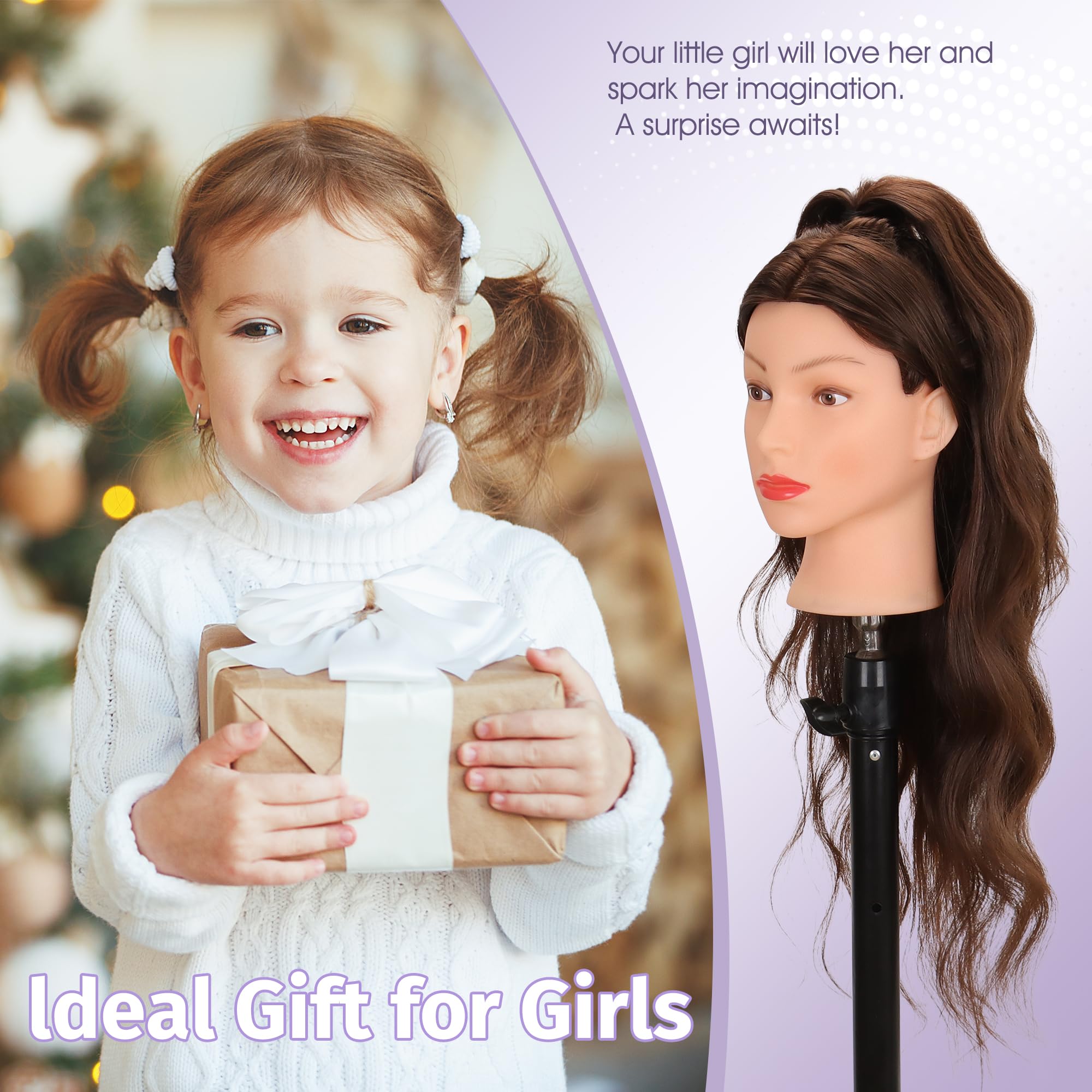 Treosida mannequin head gift idea suitable for beginners and students learning hairstyling.