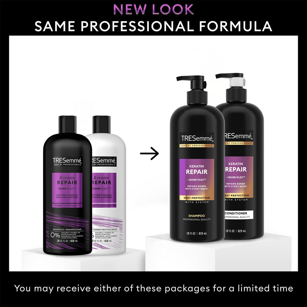 Bond Repair technology graphic illustrating hair strengthening with Bond Plex.