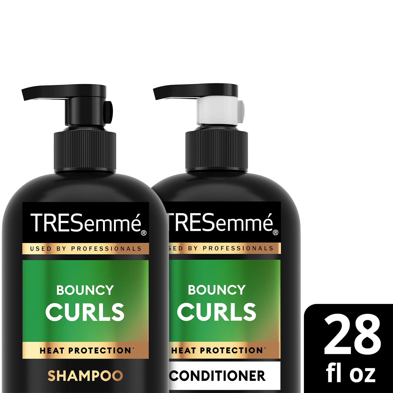 TRESemmé Bouncy Curls set packaging showcases coconut essence for curl care.