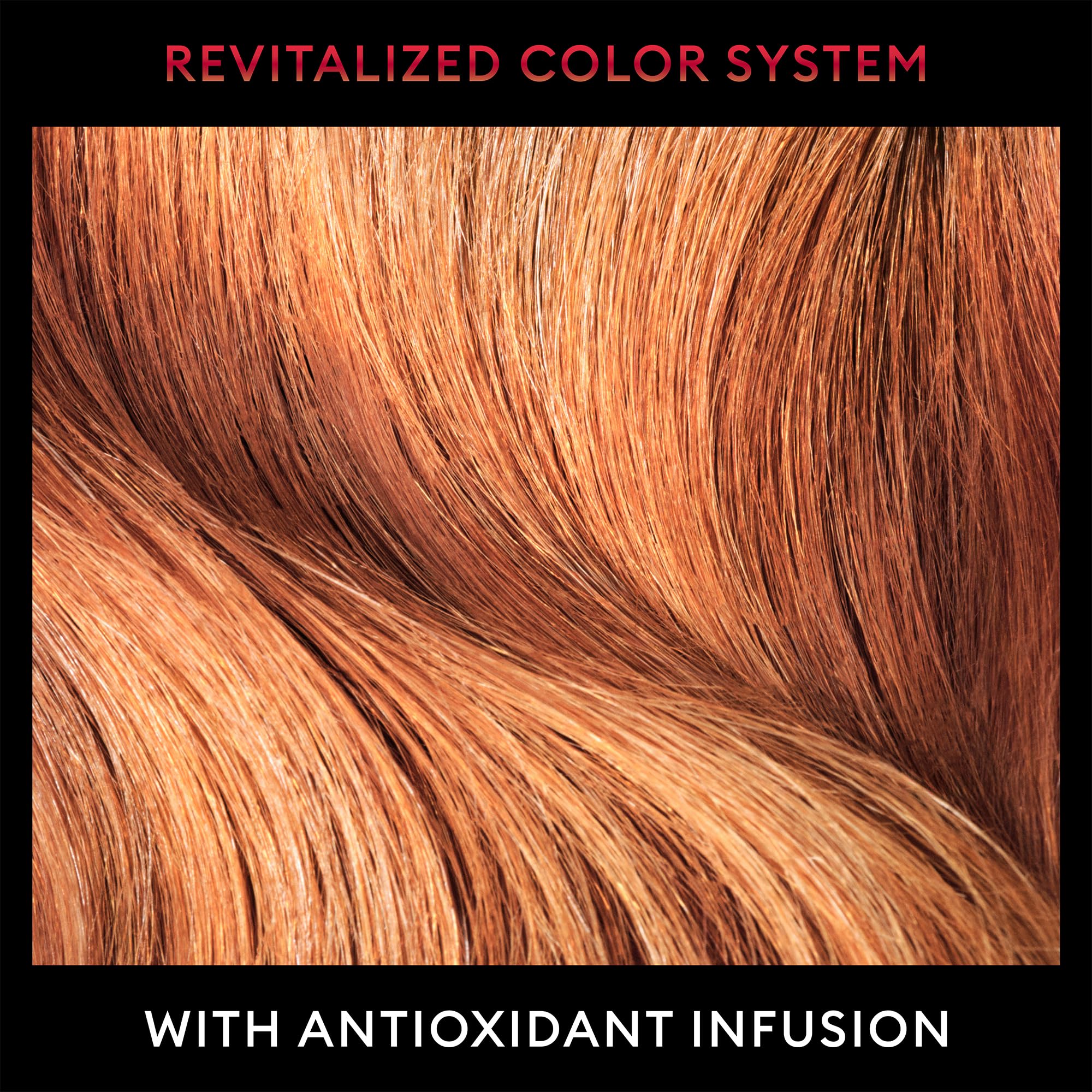 TRESemmé color-treated hair close-up after use shows vibrancy.