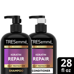 Gift set premium packaging by TRESemmé Keratin Repair for gifting or self-care.