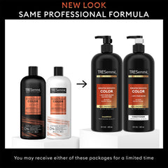 Gift-set packaging for TRESemmé Keratin Smooth Color duo elevates premium presentation