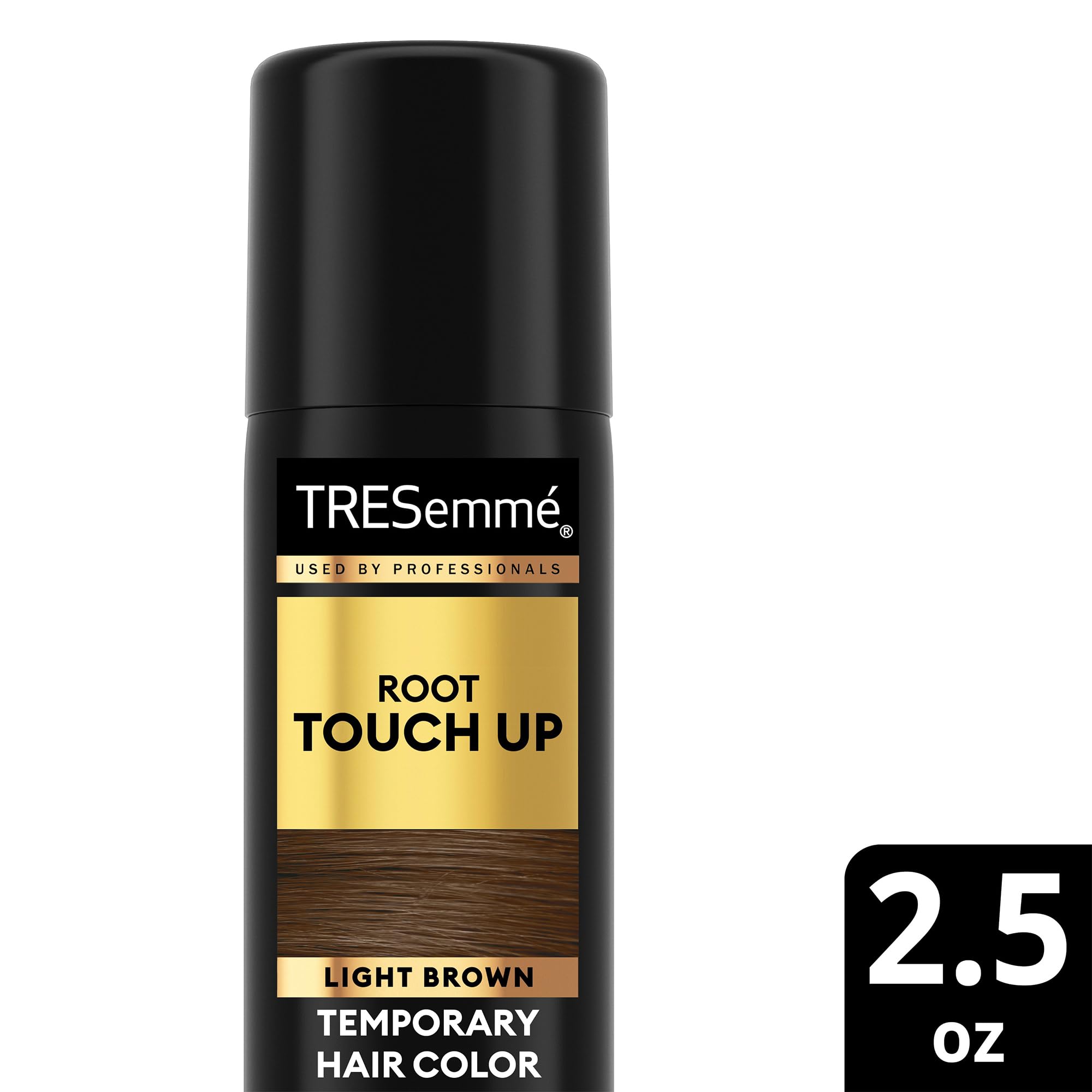 TRESemmé on-the-go application scene demonstrates portable color touch-up.
