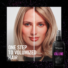 TRESemmé One Step Volume Mist creates soft, weightless volume after styling.