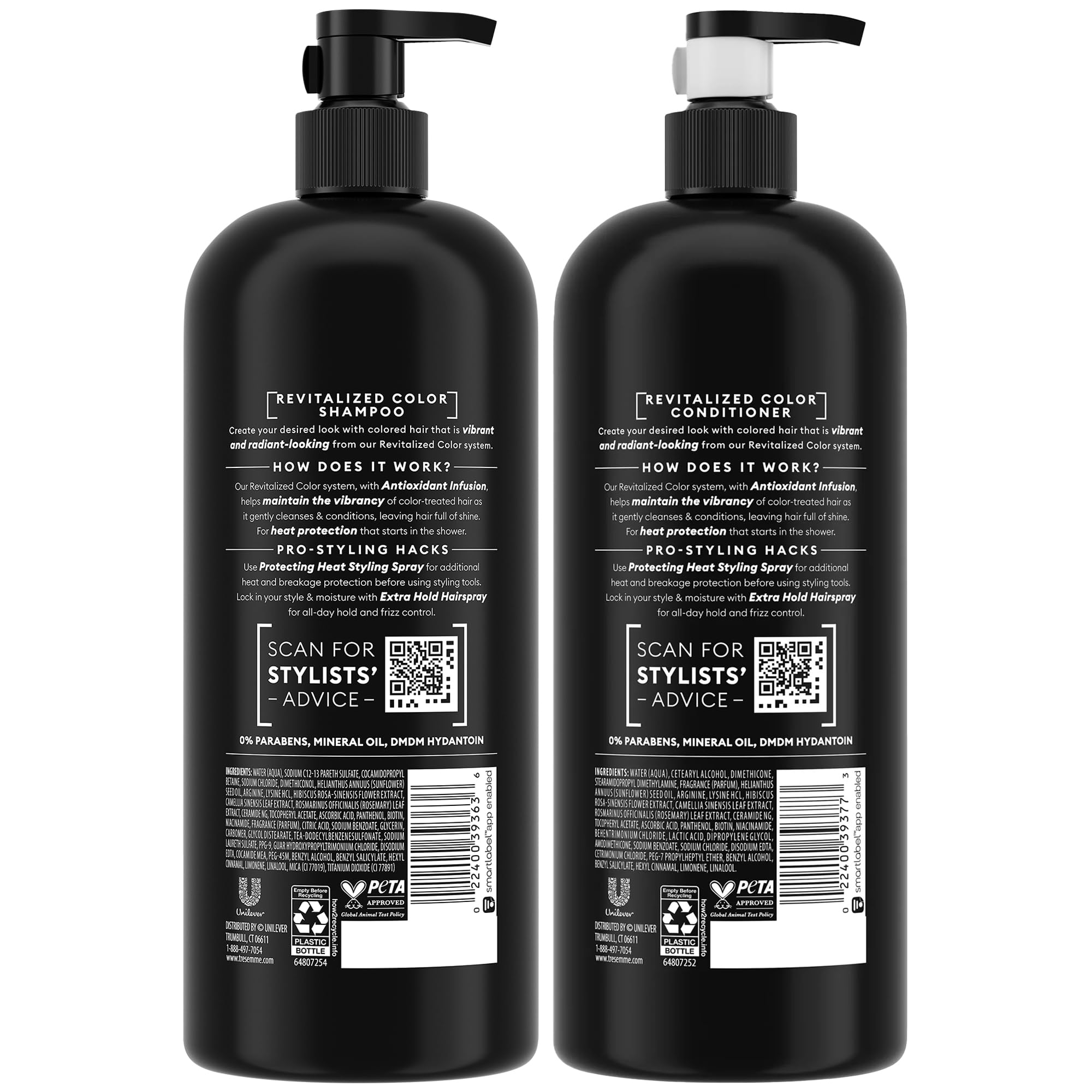 TRESemmé Revitalized Color Conditioner bottle supports color retention.