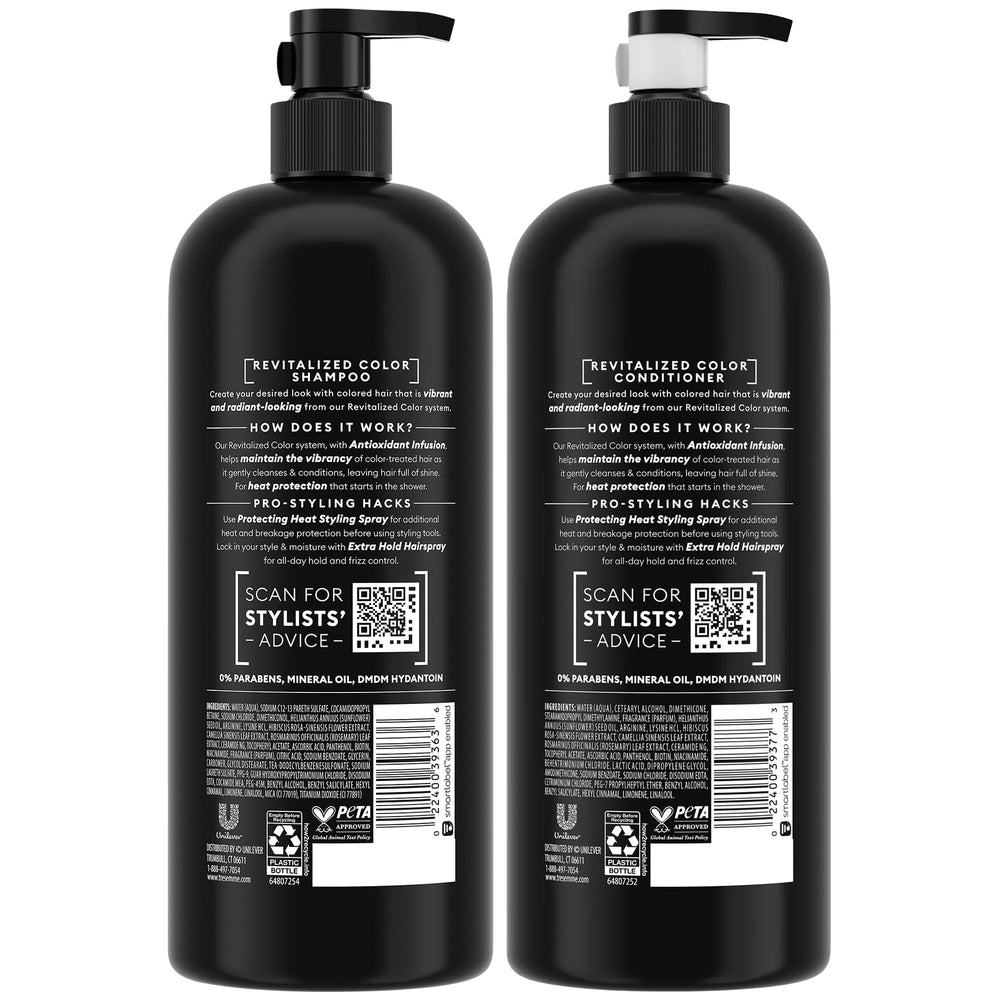 TRESemmé Revitalized Color Conditioner bottle supports color retention.