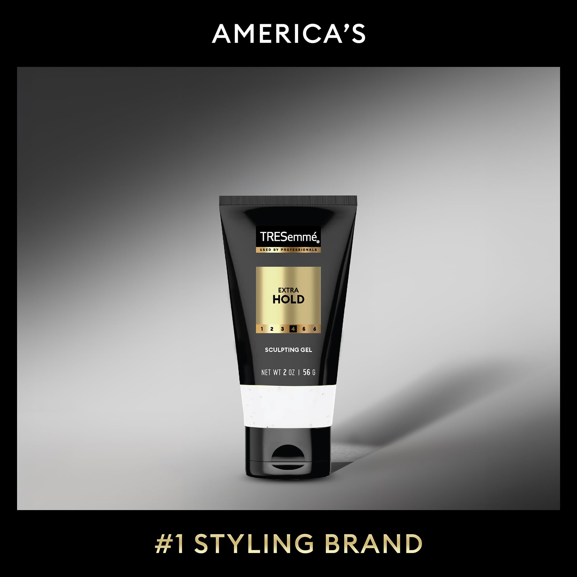 TRESemmé Sculpting Gel cruelty-free logo communicates ethical beauty choice.