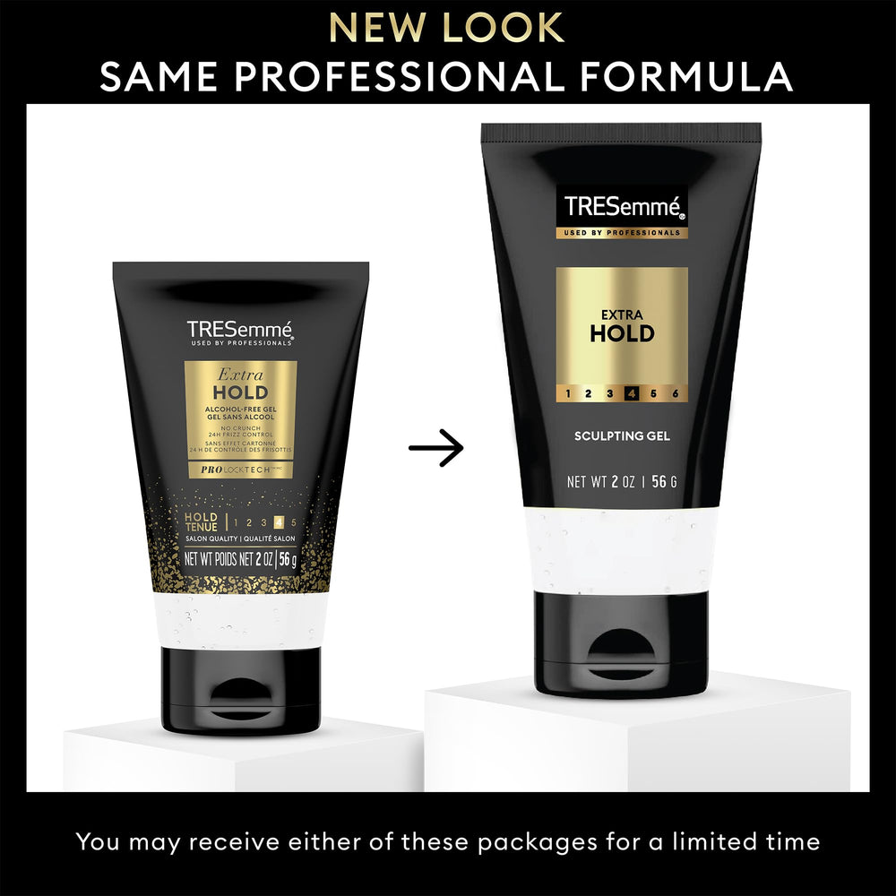 TRESemmé Sculpting Gel panthenol ingredient banner notes vitamin B5 moisture.
