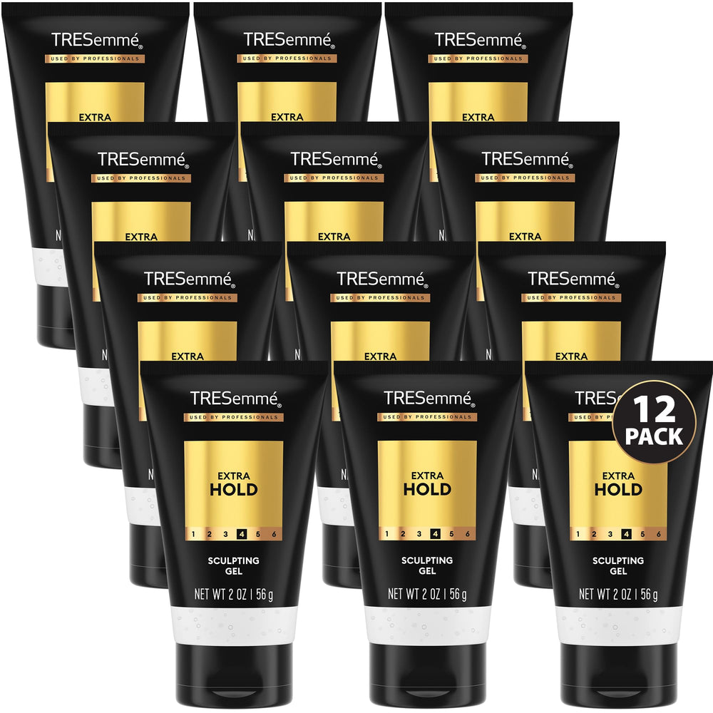 TRESemmé Sculpting Gel travel-size bottle front view for frizz control and styling.