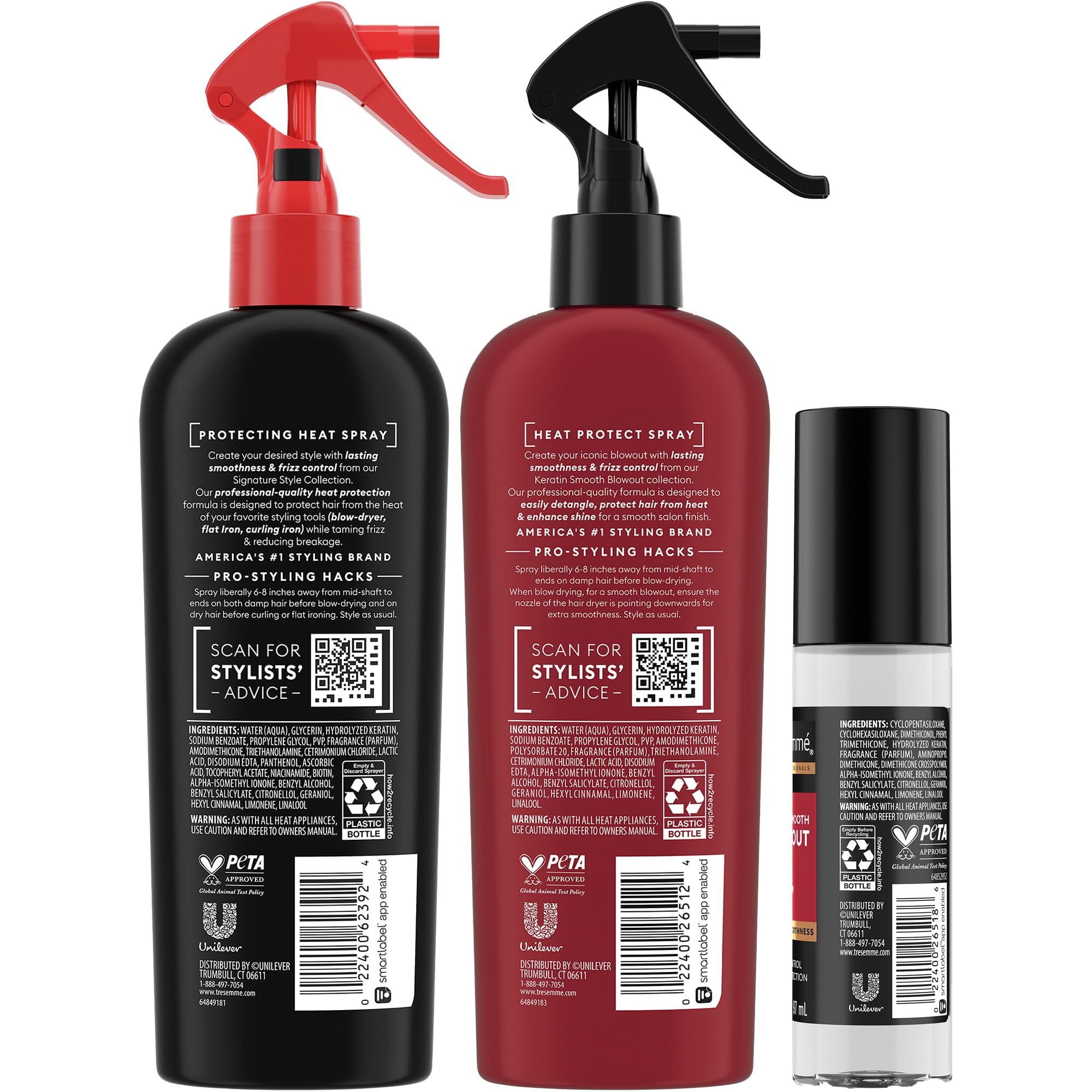 TRESemmé Silk Serum bottle adds shine and smoothness