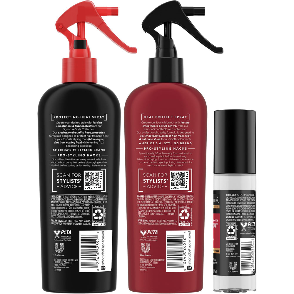 TRESemmé Silk Serum bottle adds shine and smoothness
