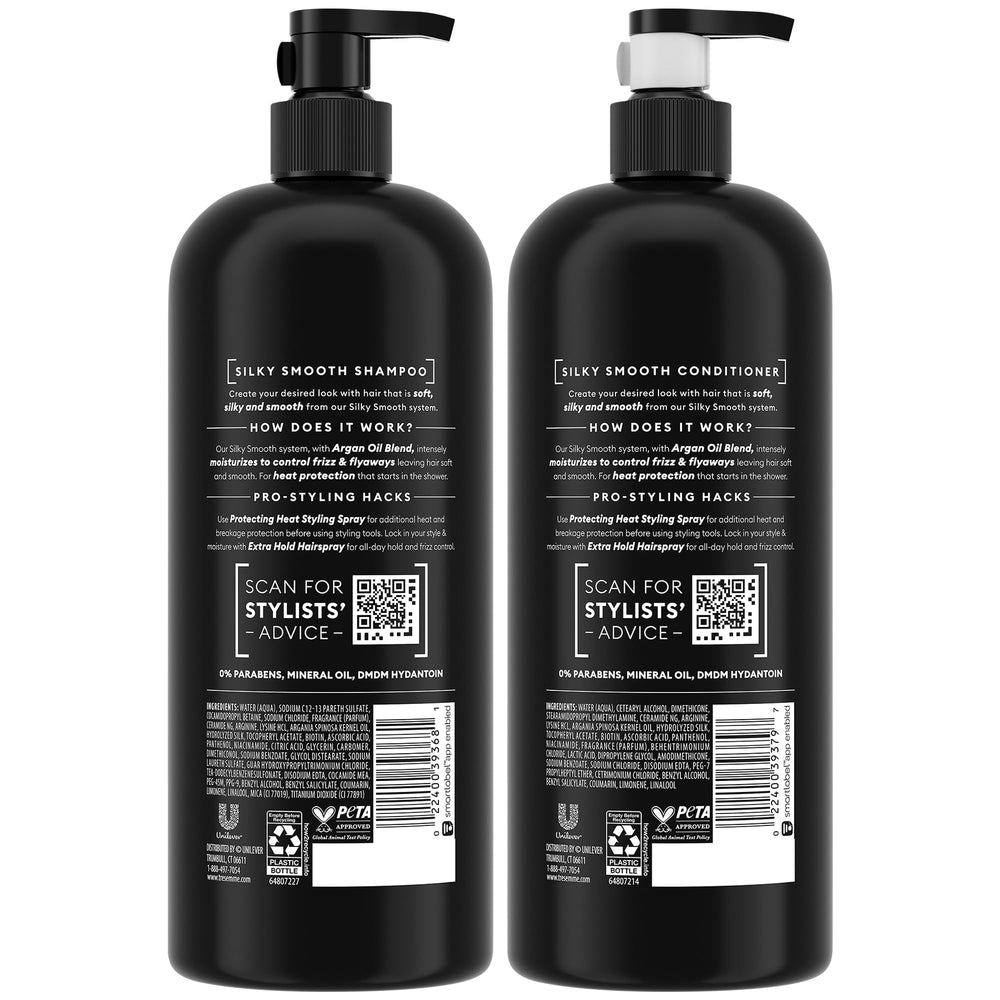 TRESemmé Silky & Smooth Conditioner bottle for manageable, silky hair.