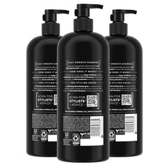 TRESemmé Silky Smooth Shampoo lather emphasizes moisture for soft, smooth hair.