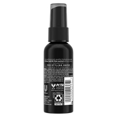TRESemmé travel hairspray close-up highlighting soft, touchable finish without stiffness.