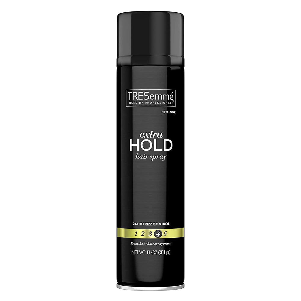 TRESemmé Tres Two Extra Hold Hair Spray bottle provides long-lasting hold for updos.