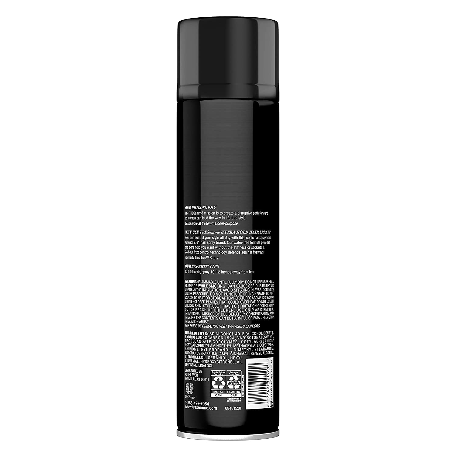 TRESemmé strong-hold styling image supports complex updos and lasting styles.