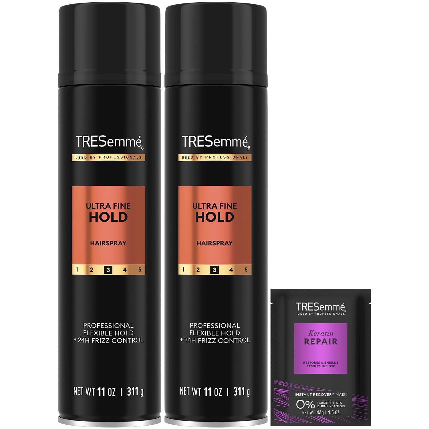 TRESemmé Ultra Fine Hold hairspray can — lightweight hold for all-day style control