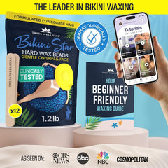 Tress Wellness application spatulas included for hygienic, precise spot-free waxing.