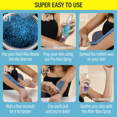 Tress Wellness blue wax beads color indicating tough-on-hair formula