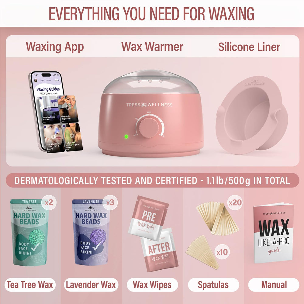 Tress Wellness hard-wax-beads-packs offer variety for customized waxing sessions.