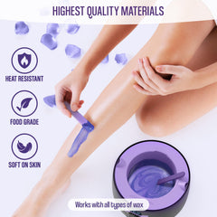 Tress Wellness large silicone application spatula for smooth wax application.